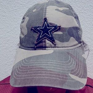 Camouflage Dallas Cowboys Star Embroidered Cap